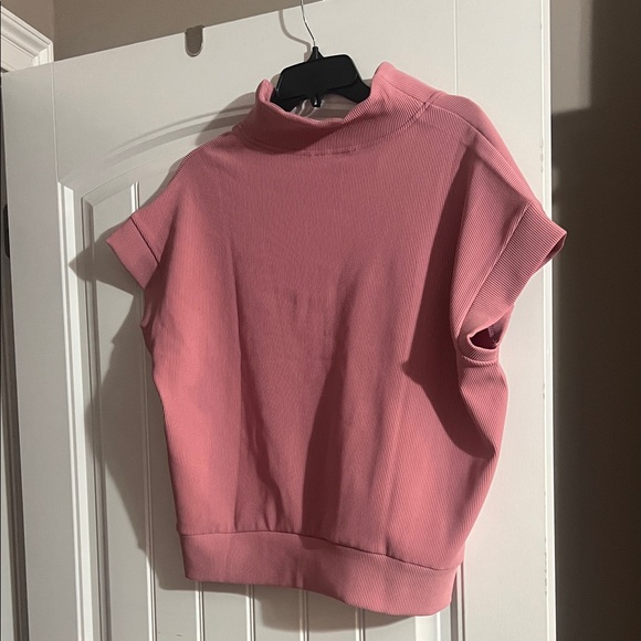 Zena Pink Ribbed Top - Picture 3 of 3